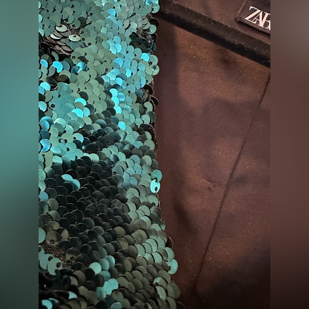 Green Sequin Zara Dress : Holiday , Party - Picture 5 of 8